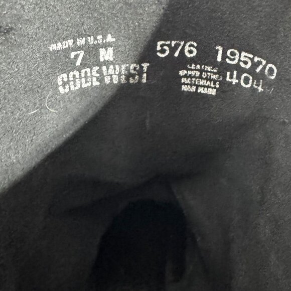 Code West Black Leather Engineer Boots Size & - Picture 4 of 9